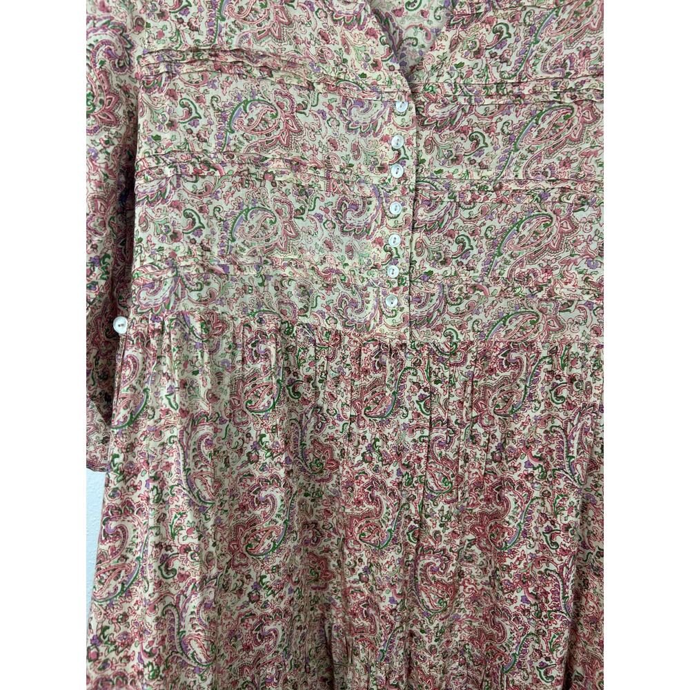 April Cornell x Modern Prairie Tiered Midi Dress XXS Prairie Peasant Cottagecore - Picture 6 of 9